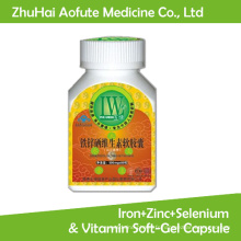 Natural Iron + Zinc + Selenium &amp; Vitamin Soft-Gel Capsule